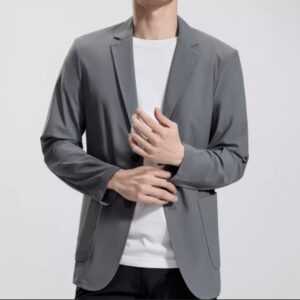 Men's versatile casual suit for summer 2025, lightweight business single-breasted blazer] - OEM Manufacturer