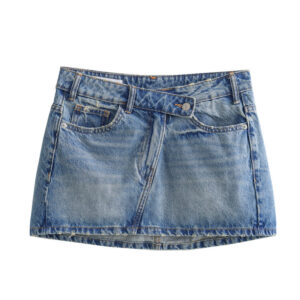 Women's Summer New High-Waisted Slim Fit Distressed Denim Mini Skirt – Euro Style- OEM Manufacturer | Sirui Apparel