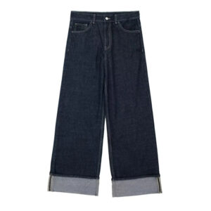 Women’s New Autumn Rolled-Cuff Denim Jeans- OEM Manufacturer | Sirui Apparel