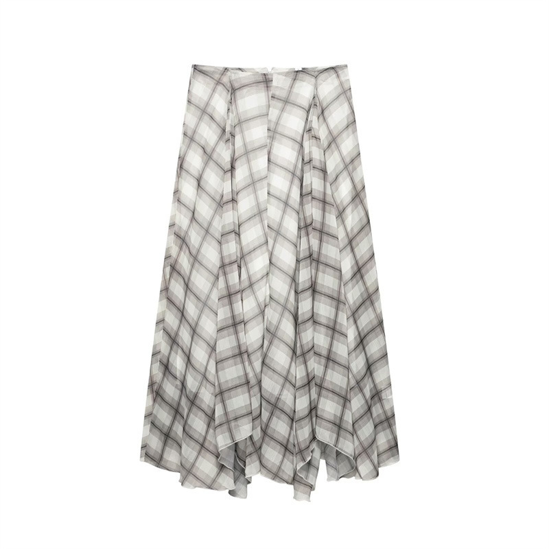 1 春夏新款欧美风女装时尚气质百搭蛇纹印花宽摆中长半身裙 (6)