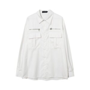 Minimalist Zip Pocket Long Sleeve Shirt