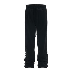 Solid Color Drawstring Wide-Leg Jogger Pants – Relaxed Fit Casual Sweatpants